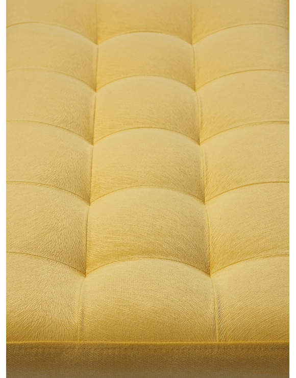   Банкетка Оди-76/Велюр 2-х полочная серый/желтый