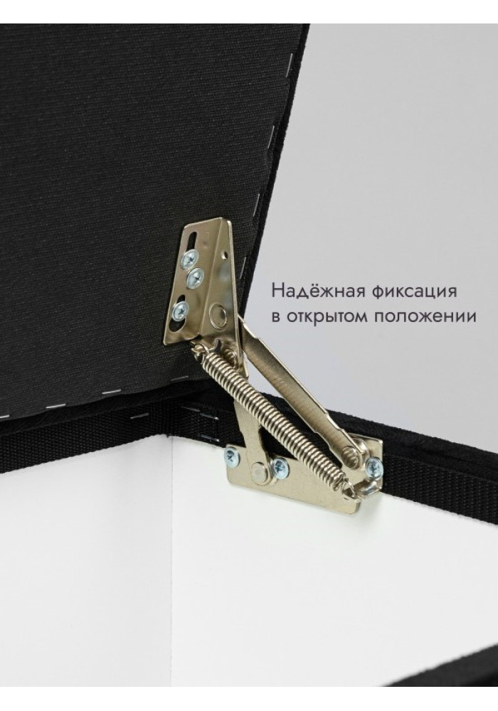 Пуф Ричмонд-120/Велюр/черный