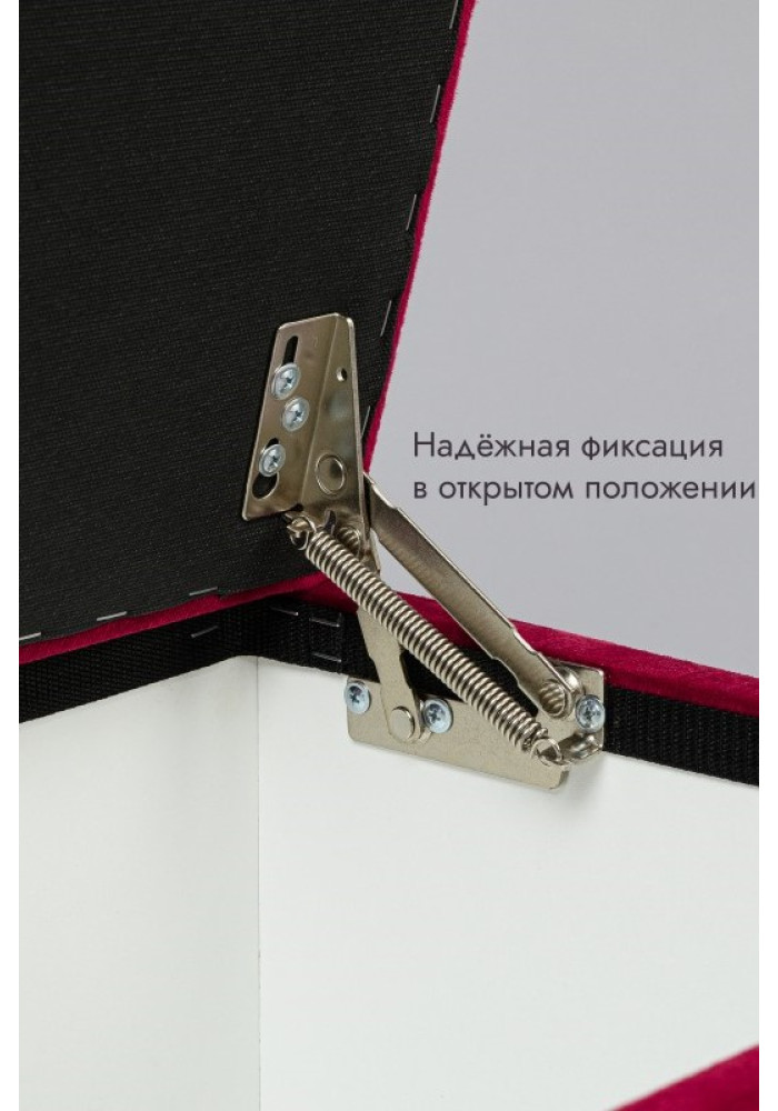 Пуф Ричмонд-120/Велюр/красный