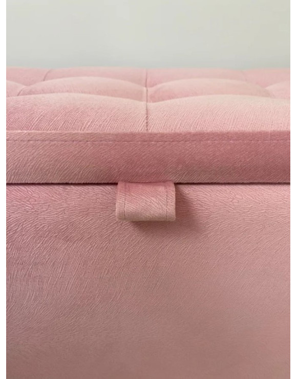 Пуф Ричмонд-96/Велюр/светло-розовый