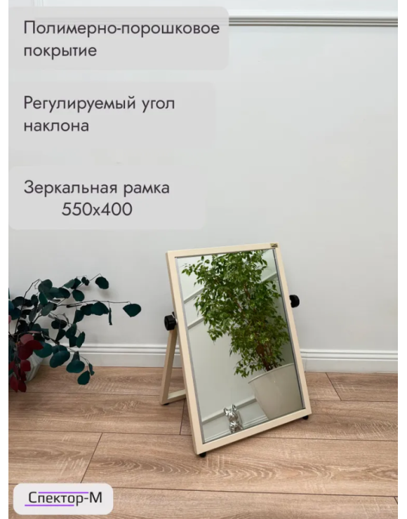 Зеркало напольное обувное/бежевый