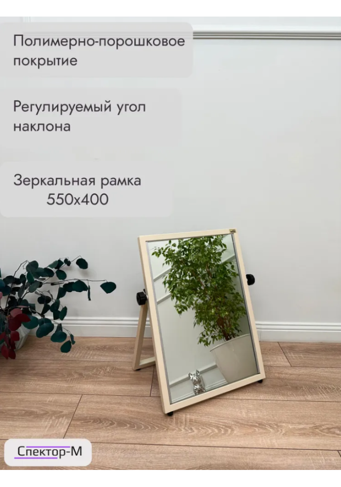 Зеркало напольное обувное/бежевый
